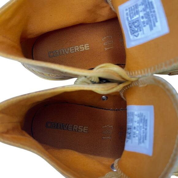 Converse Sneakers Women 7 Chuck Taylor All Star Laser Baroque Gold Hi Top Shoes‎ - Picture 8 of 12